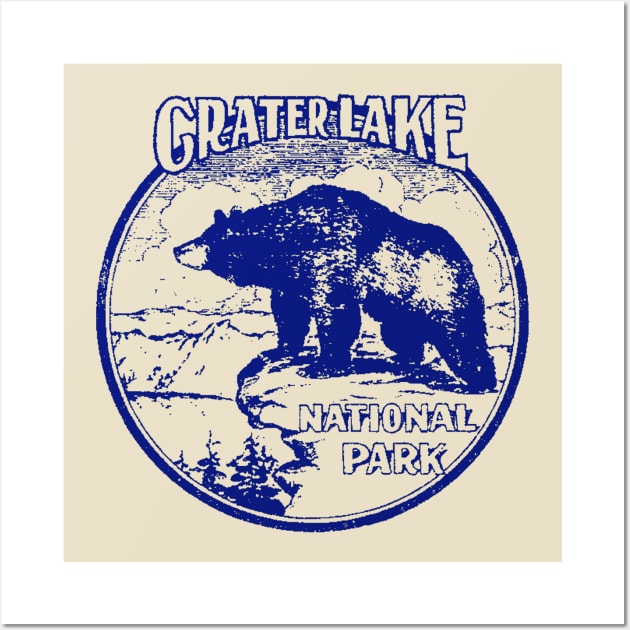 Crater Lake National Park Vintage Wall Art by Hilda74